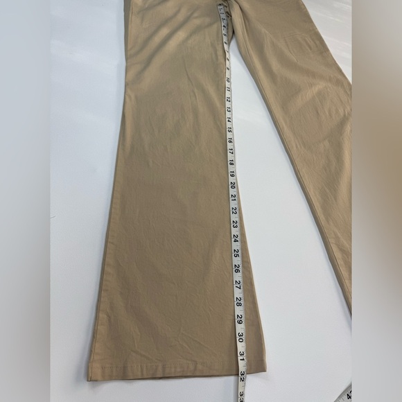 Theory Cream Y2K Flare Low Rise Khaki Womens Trouser Pants Size 8 - Picture 8 of 8